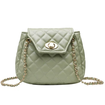

Women Messenger Bags Designer Small Chain Strap Female Shoulder Bag Plaid Leather Casual Flap Bag Ladies' Crossbody Bags Sac