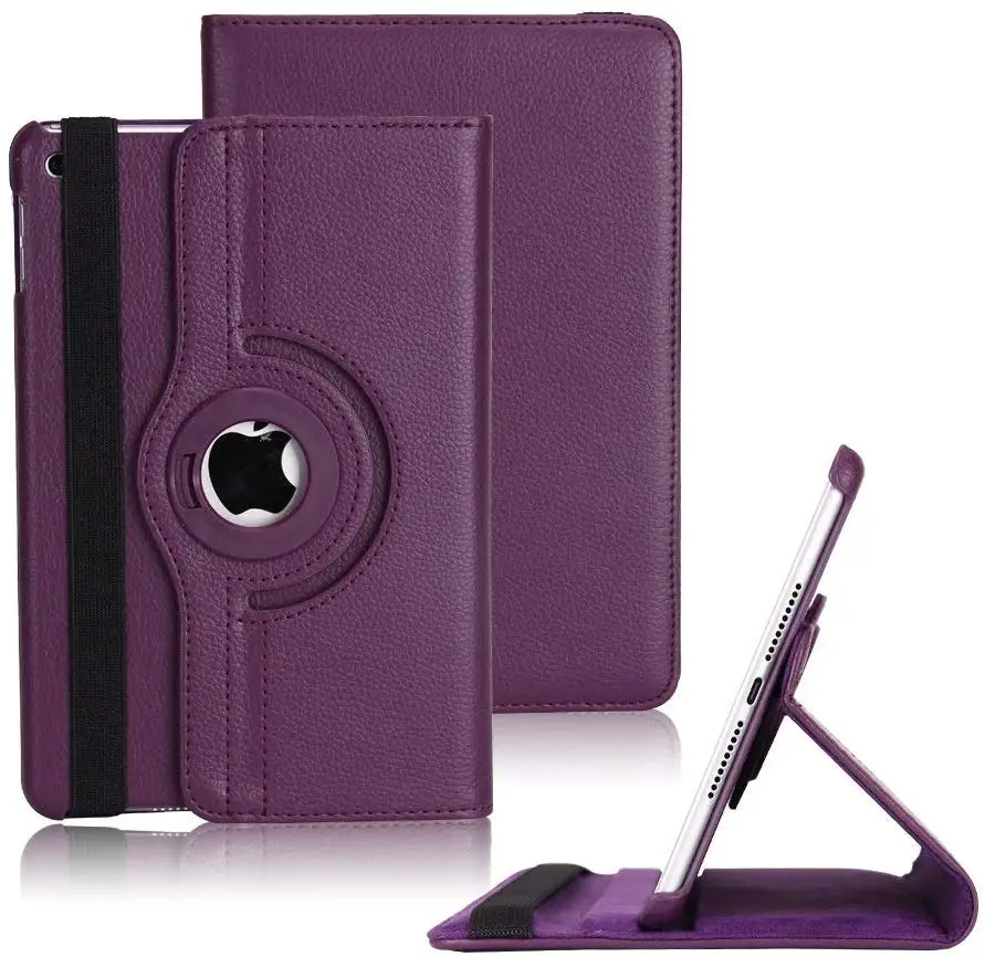 360 Degree Rotating PU Leather Stand Case Cover For iPad Air 2 Smart ipad 6th generation case 2018 A1567 A1566 |