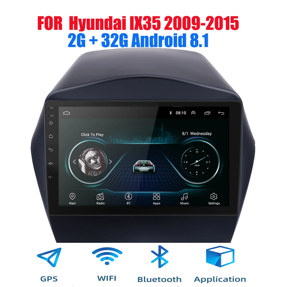 2din Android 9,0 Ouad Core PX6 Автомагнитола стерео для hyundai IX35 2009- gps Navi Аудио Видео плеер Wifi BT HDMI DAB