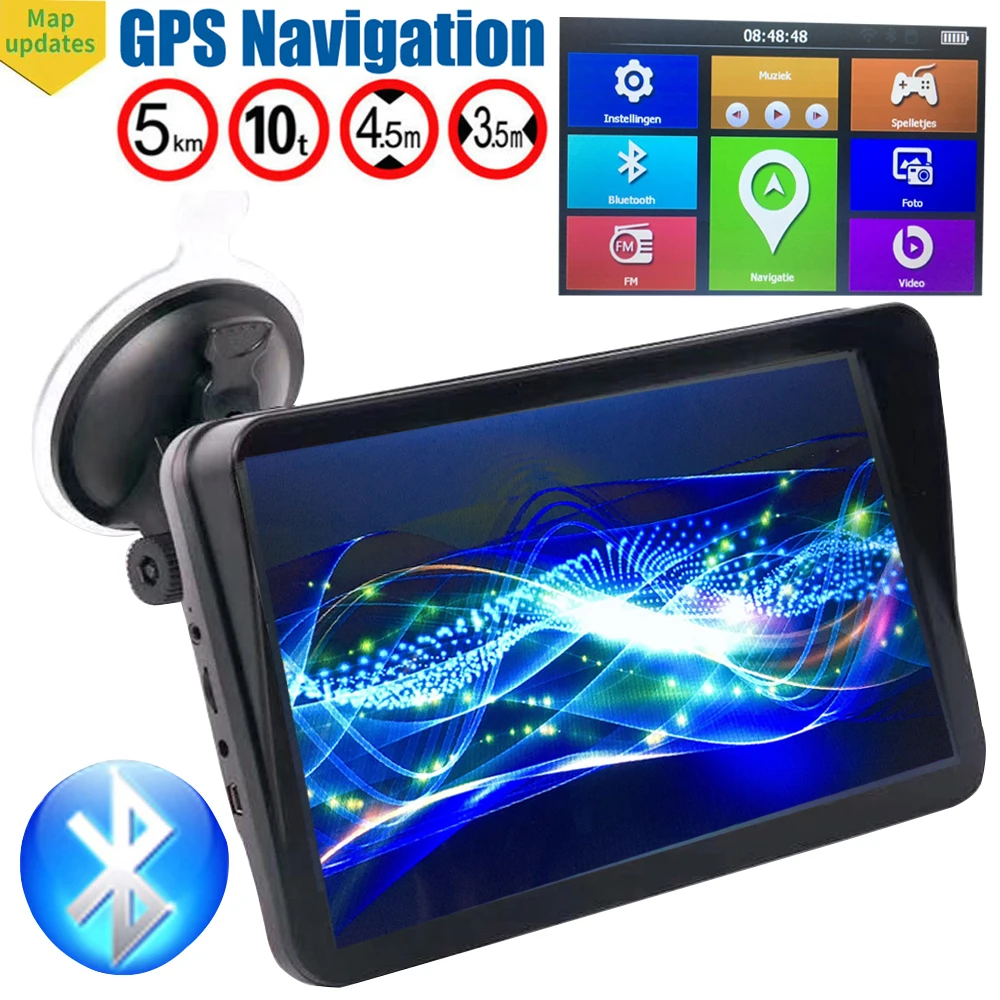 Gps навигация 9 дюймов gps навигация 256 Мб Туристический навигатор FM Bluetooth Туристический навигатор голосовая навигация автомобильный новейший ЕС