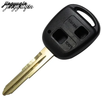 

jingyuqin 50pcs/lot 3 buttons TOY43 / Toy47 Car Remote Key Shell for TOYOTA Cruiser Camry Corolla FJ Case Fob with Rubber Pad