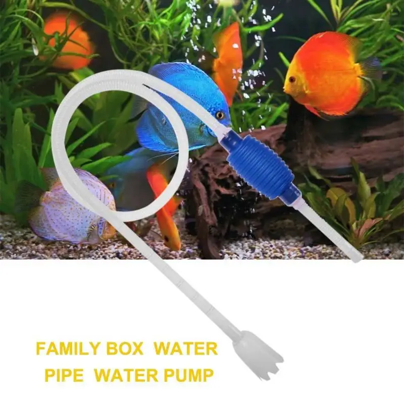 Очиститель аквариума инструмент аквариум Вакуумный Гравий фильтр для воды очиститель сифонный насос ручной дозатор с насосом для очищения безопасная вакуумная труба трубка воды