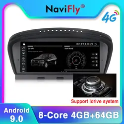 NaviFly Android9.0 4G ram 64G rom автомобильный Радио мультимедийный плеер для BMW 5 серии E60 E61 E63 E64 E90 E91 E92 gps навигация