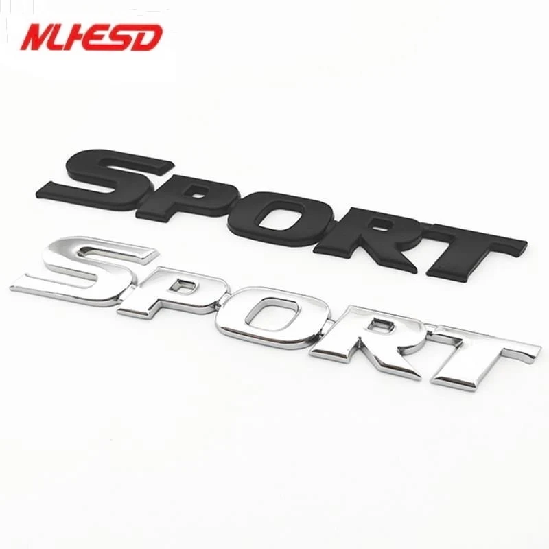 3D хром металлический логотип стикер автомобиля SPORT Эмблемы двери наклейки на