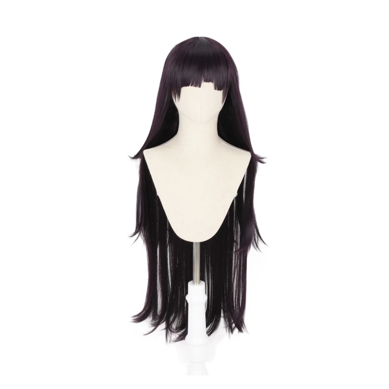 Высокое качество Dangan Ronpa 2 Danganronpa Mikan Tsumiki Косплей парик термостойкие синтетические волосы длинные волнистые фиолетовые парики+ парик колпачок
