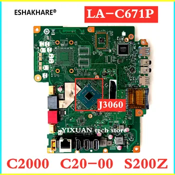 

ESHAKHARE LA-C671P Main board Fit For Lenovo S200Z C2000 AIO Motherboard J3060 AIA30 IBSWSC V1.0 00UW333 100%tested fully work