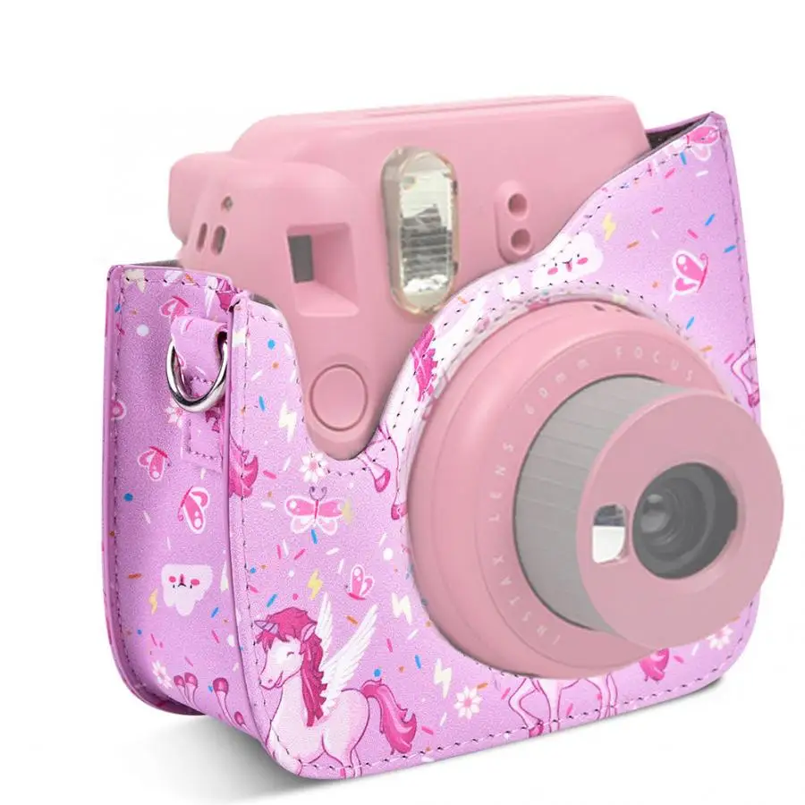 Легкий Дорожный Чехол из искусственной кожи с плечевым ремнем для Fujifilm Instax Mini 8/8+/9 mochila camara