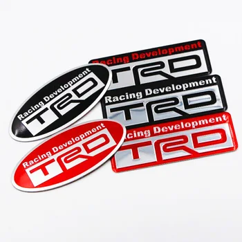 

Auto Car Styling 3D Racing Development TRD Sticker Car Emblem Badge Decal Car Tail Fender Sticker for Camry Corolla New Acute