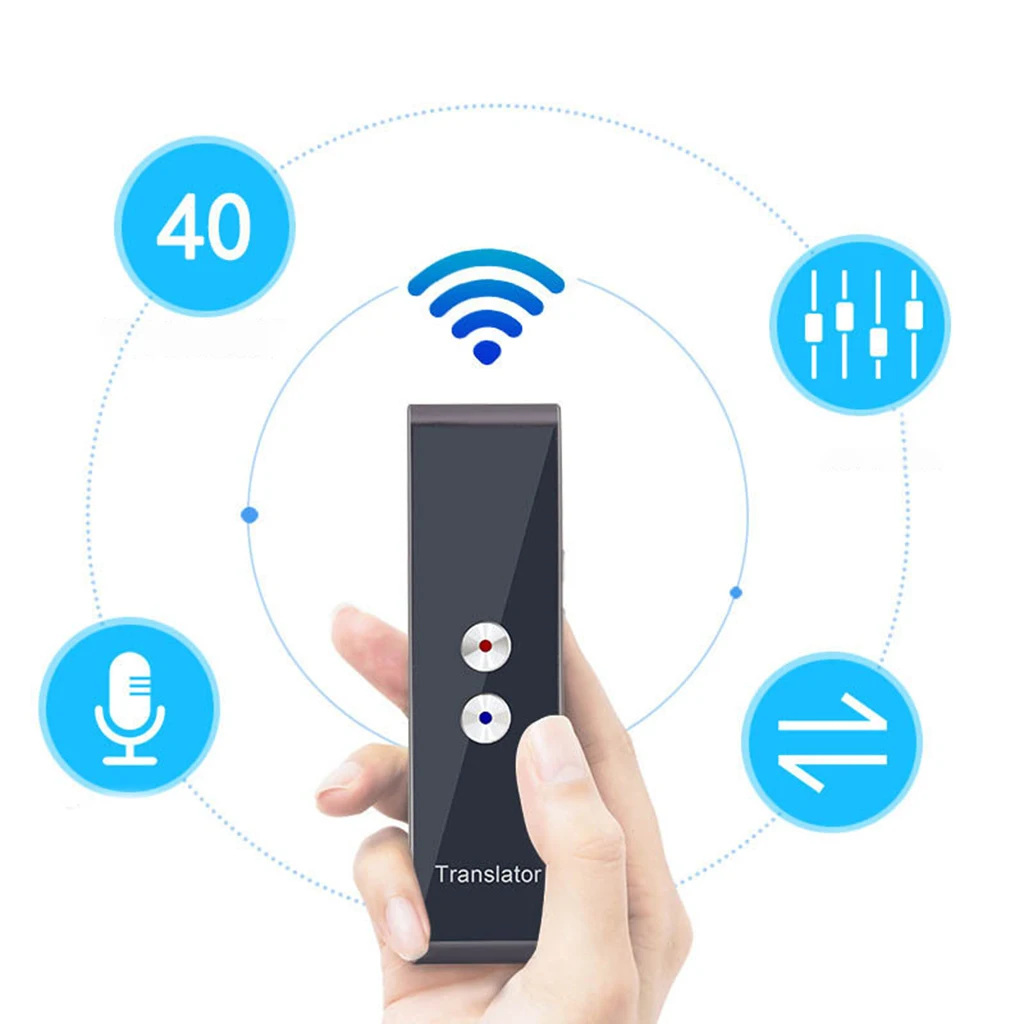 Handheld Pocket Smart Voice Translator Real Time Speech Translation Translator , Support 40 Languages