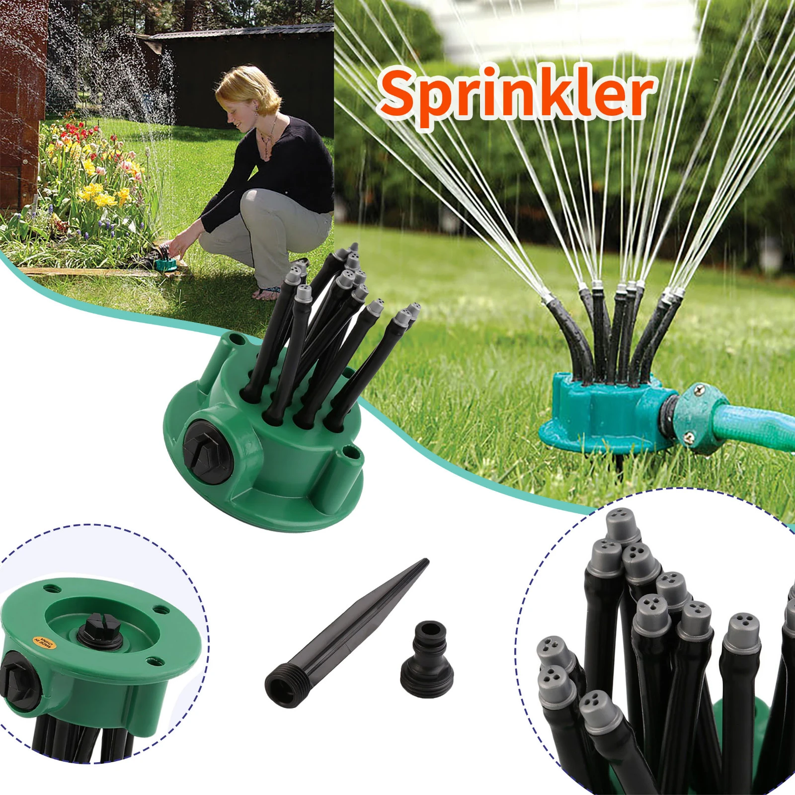 360 Degree Garden Sprinklers Flexible Water Sprayer Lawn Grass Sprinkler Head Garden Yard Watering Tools 2021 New Style Salegarden Sprinklers - Aliexpress