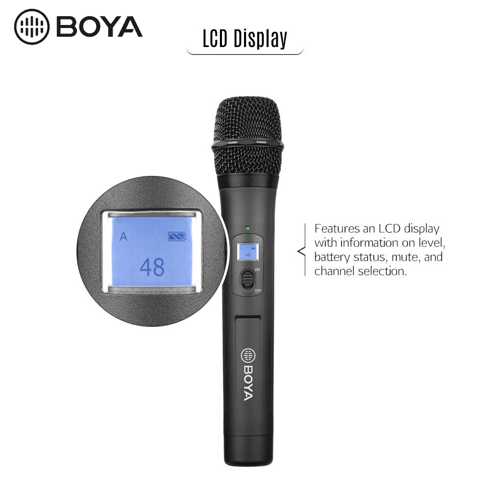 BOYA BY-WHM8 микрофон для компьютера 48-канал частоты UHF Беспроводной Карманный микрофон для караоке интервью речевой встречи аудио запись