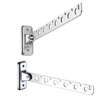 

Folding Wall Mounted Clothes Hanger, Clothes Hook with Swing Arm Holder Clothing Hanging System, Closet Storage Organizer Heavy