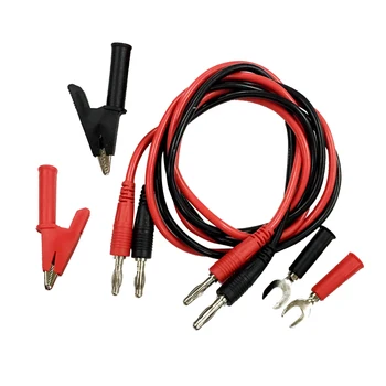 

Electronic Test Leads Kit, Digital Multimeter 4mm Banana Plug Test Leads with Alligator Clips & Spade Lugs