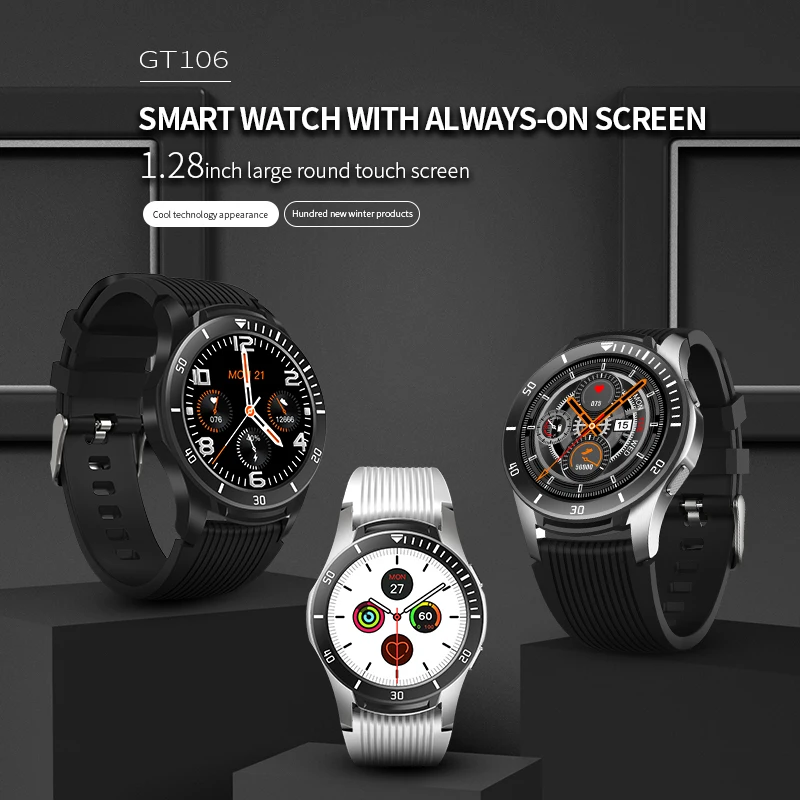Letike новые GT106 Смарт-часы мужские ip67 Водонепроницаемый mutil-sport режим фитнес-браслет Поддержка режим always-on standard