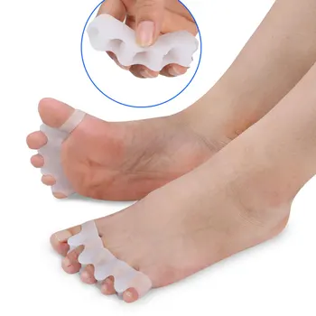

2 pcs Toe Separator Overlapping Toes gel silicone Foot Bone Device Nail Tools Foot Care Fingers Protector