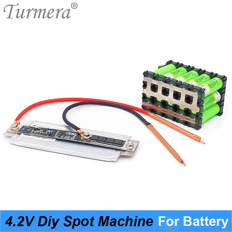 

DIY Spot welder Mechine 4.2V 12V for 18650 26650 32700 Battery Soldering 0.15mm and Battery Pack Soldering + Welding Pen Turmera