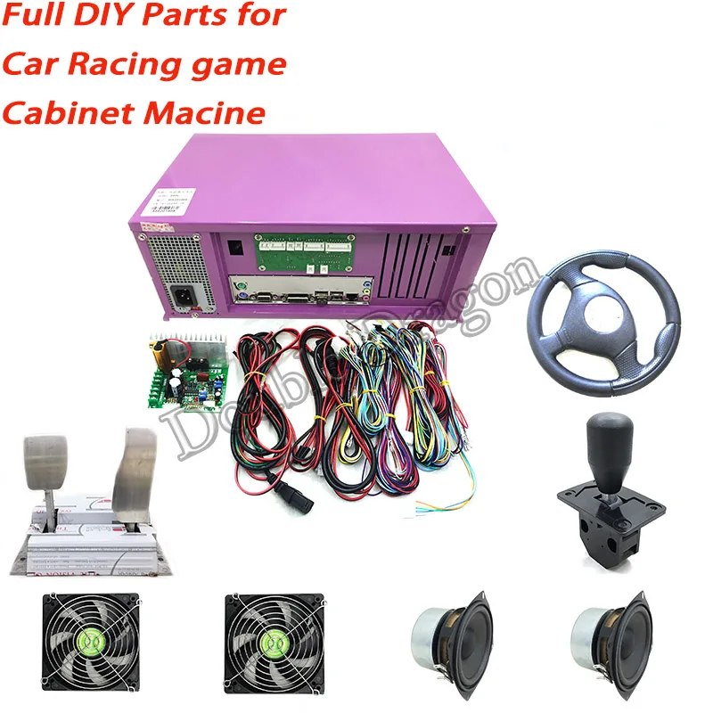 Full Kit 220V Аркадный комплект Outrun гоночный автомобиль Вождение игровая материнская плата гоночный автомобиль симулятор Outrun игровой консоли наборы для игровой машины - Цвет: Full Kit 220V