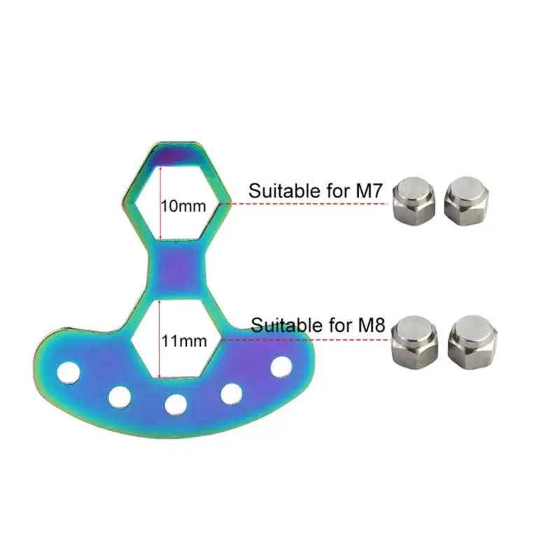 T-shape Spanner Colorful Portable Stainless Steel Adjuster Fishing Reel Screw Remove Tool