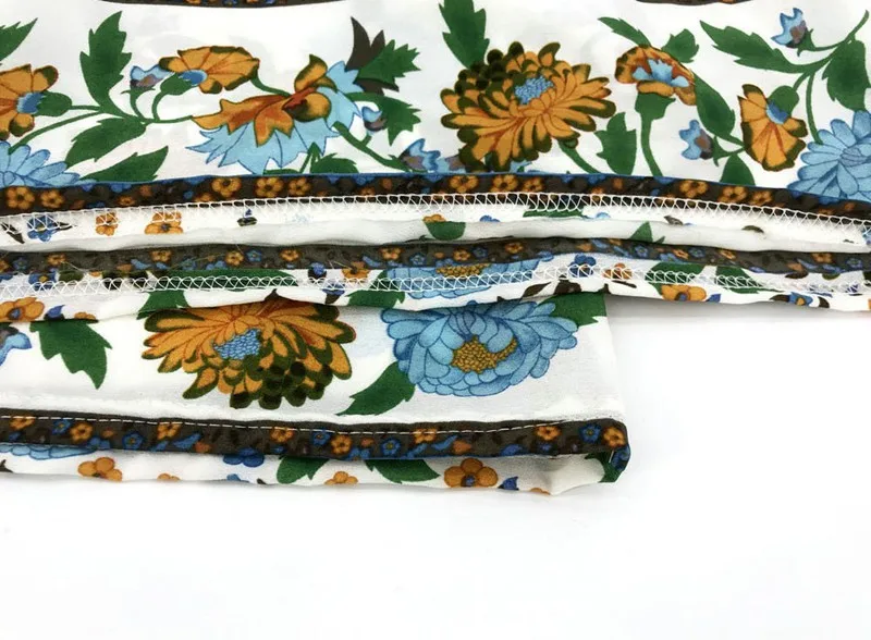 Everkaki Boho штаны с цветочным принтом женские свободные повседневные Летние цыганские Женские винтажные Широкие штаны женские Осенние новые