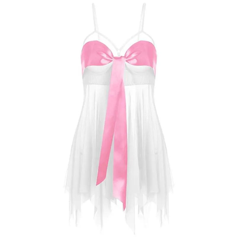 Женская пижама без рукавов шифоновая Домашняя одежда сексуальная ночная рубашка