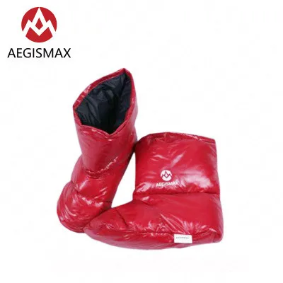 Red AEGISMAX/Ультралегкая Нескользящая теплая зимняя обувь унисекс на утином пуху; хлопковая обувь на мягкой подошве; домашняя теплая обувь - Цвет: Red