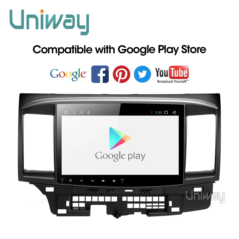 Uniway PX30 DSP Android 9,0 автомобильный dvd для Защитные чехлы для сидений, сшитые специально для Mitsubishi Lancer 10,1 дюймов 2008 2009 2010 2011 2012 2013 автомобильный стерео GPS навигатор