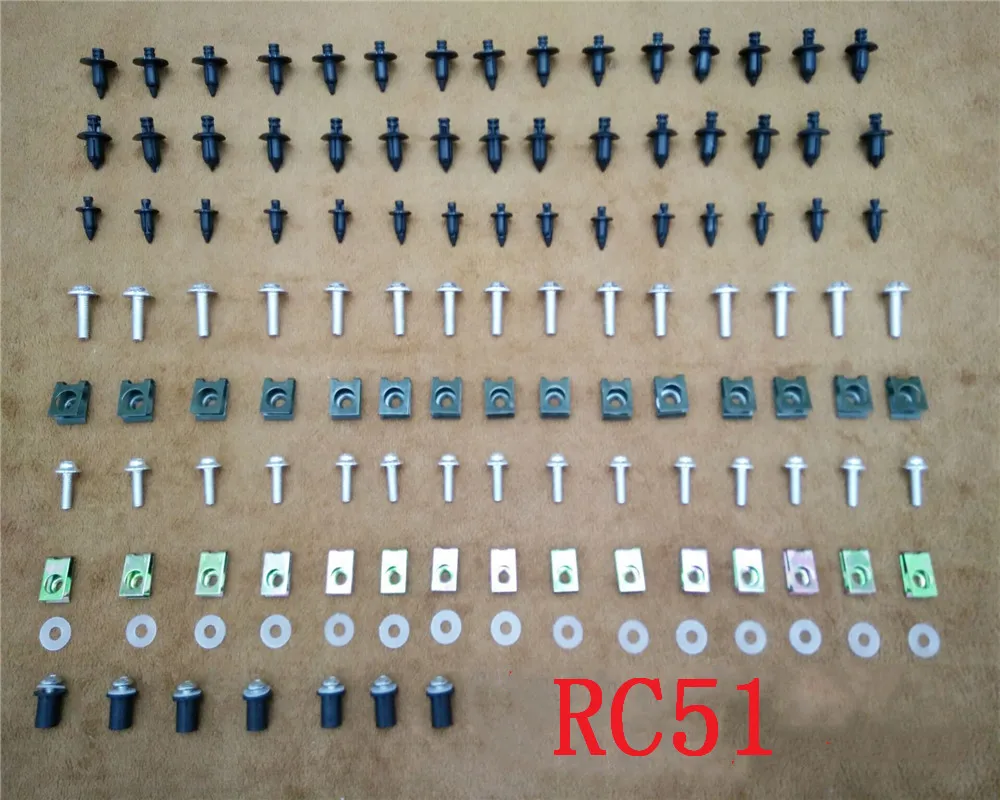 

Fairing Bodywork Kit Bolts Screws For Fit HONDA RC51 / RVT1000 SP-1/SP-2 2000-2006