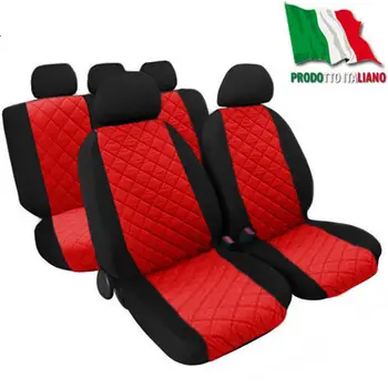 

COPRISEDILI AUTO TRAPUNTATI BICOLORI UNIVERSALI FODERE COPRI SEDILE -NERO-ROSSO