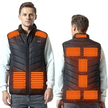 

High Quality 11 Heated Vest Jacket ​Men Women Coat Clothes Intelligent Electric Heating Thermal Warm Clothes Winter Heated Hunt