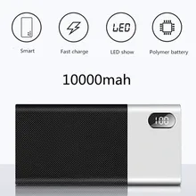 Внешний аккумулятор 10000 мАч, ультра-тонкое Внешнее зарядное устройство для samsung iPhone