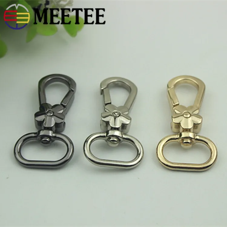 Meetee сумки металлические пряжки собачий воротник тканевая лента Вертлюг