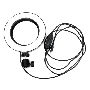 

LED Ring Light Photography Lighting Selfie Lamp USB Dimmable With Tripod For Youtube Makeup Video Live Photo Studio