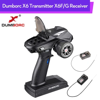 

DumboRC X6 6CH 2.4G Transmitter X6F/ X6F Gyro Receiver Gun-Type Remote Control for RC Car Boat Tank Model