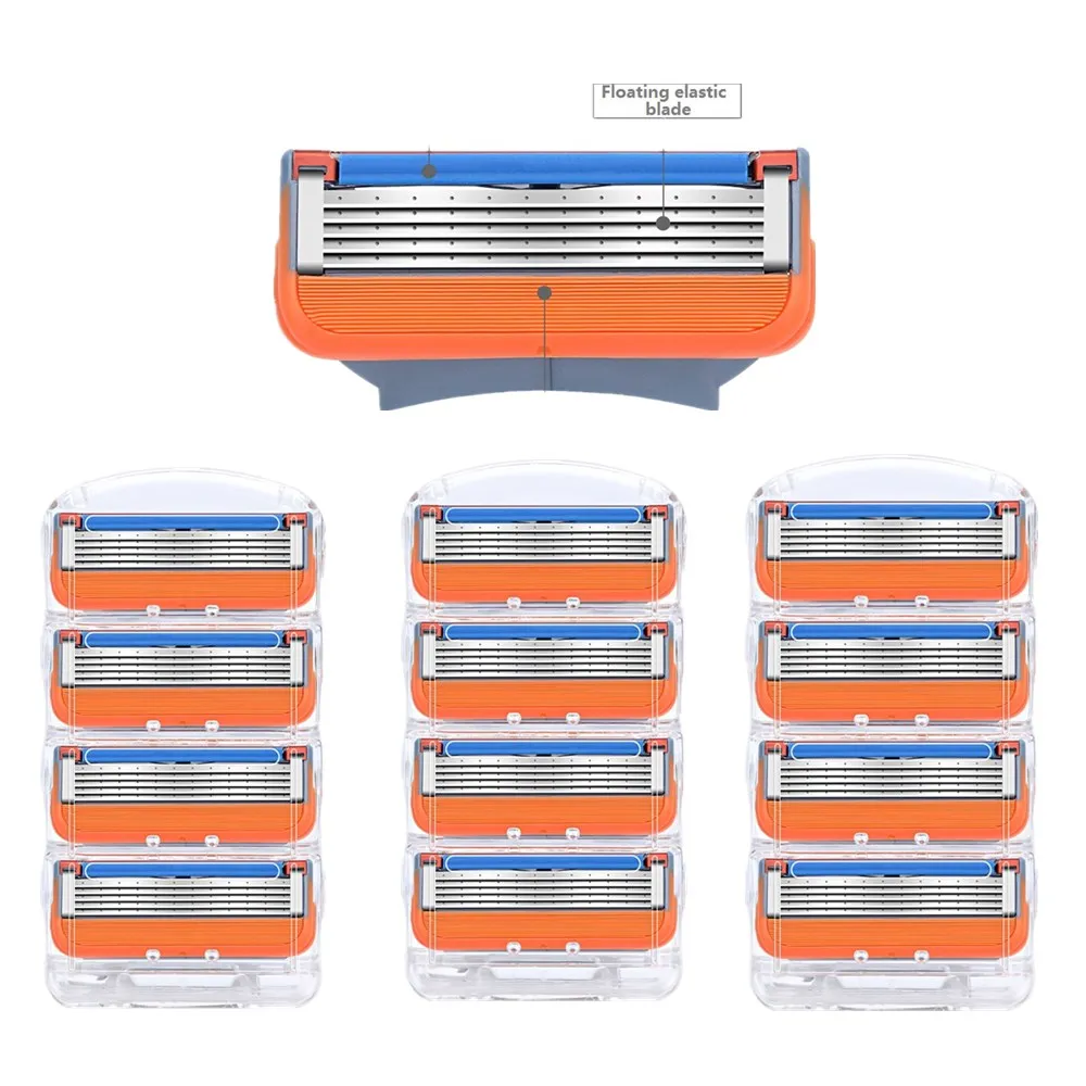 

Same As Original Gillettee Quality 98% Men Shaver Razor Blades 5 Layer Razor Blades Compatible with Gillettee Fusione Razor