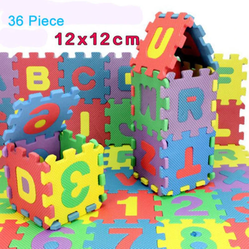 baby play mat letters numbers