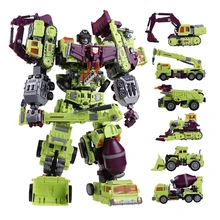 Melhor preço nbk devastador 6 em 1 conjuntos, bulldozer bonecrusher gt ko transformação figura de brinquedo
