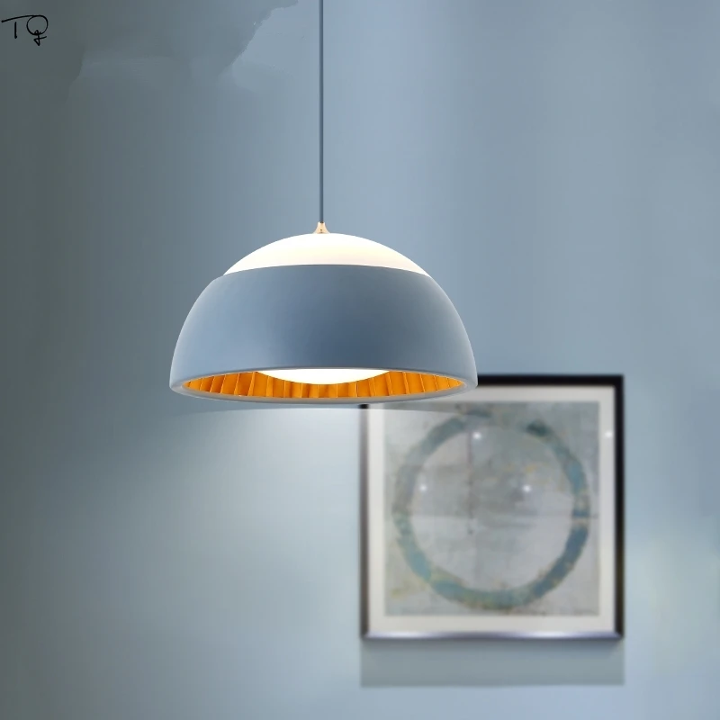 

Nordic Single Head Macaron Led Pendant Lights Modern Creative Designer Kitchen Light Fixtures Dining Room Restaurant Bar Cafe