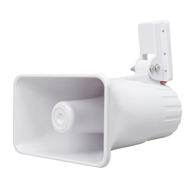 Sirena 30watts Doble Tono/ Alámbrica / Color Blanco/ Protección Ip65 / Uso  En Interior Y Exterior/ Nivel De Sonido 118db / Compatible Con Todos Los  Sistemas De Alarma