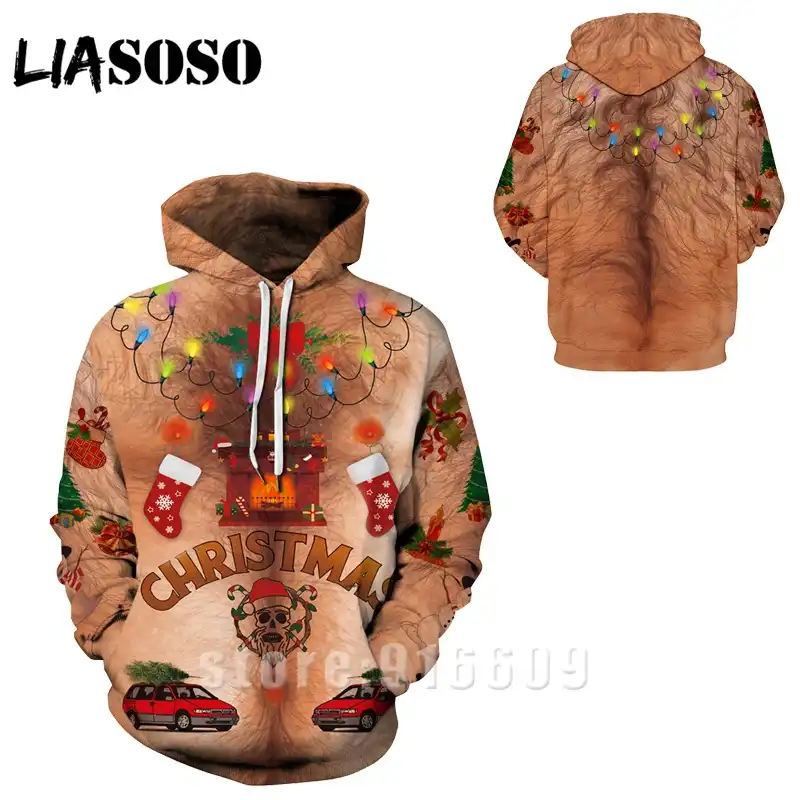 hairy man sweatshirt