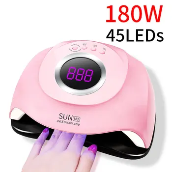 

Powerful Gel Nails Dryer for Manicure UV LED Lamp for Nails Dryer Fast Curing Gel Nail Lamp 45 LEDs Manicure Lamp Nail Art Tools