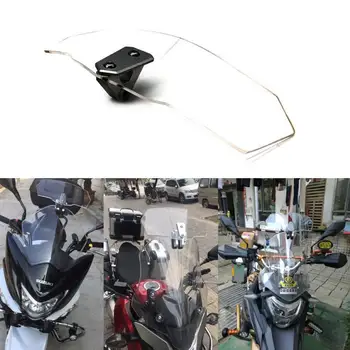 

Universal Motorcycle Windshield Airflow Adjustable Windscreen Wind Deflector for Kawasaki BMW Ducati honda Benelli KTM TSLM1