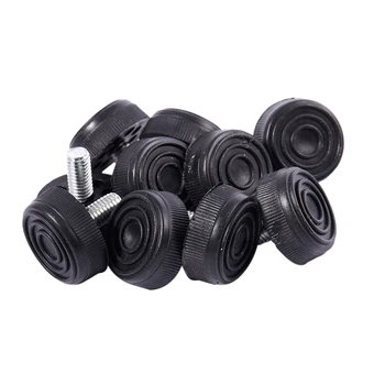 

Furniture Table Chair 8 Holes Base Glide Leveling Foot M8x20mm 10PCS