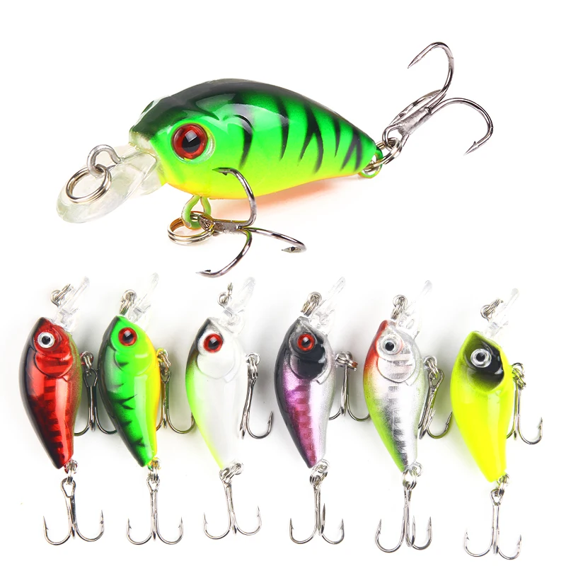 

4.5cm3.8g little fat man Minor Lure bait rock lure bait sequins bionic bait