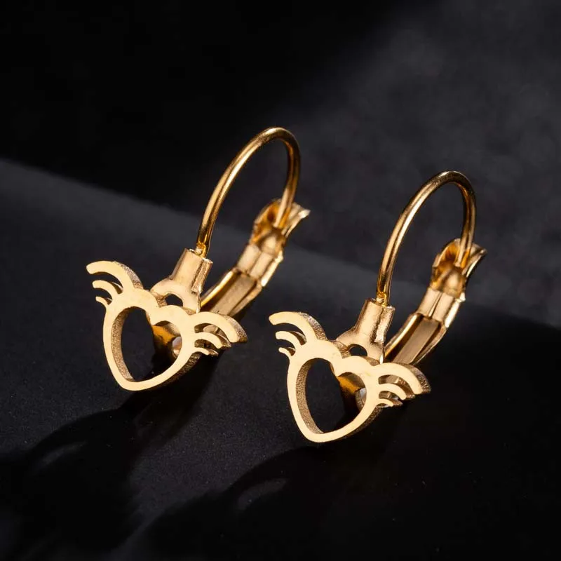 Drop earrings 210 Hfarich Винтажные серьги с деревом жизни для женщин элегантное из нержавеющей стали большие висячие серьги дружеский подарок - Окраска металла: Drop earrings 210