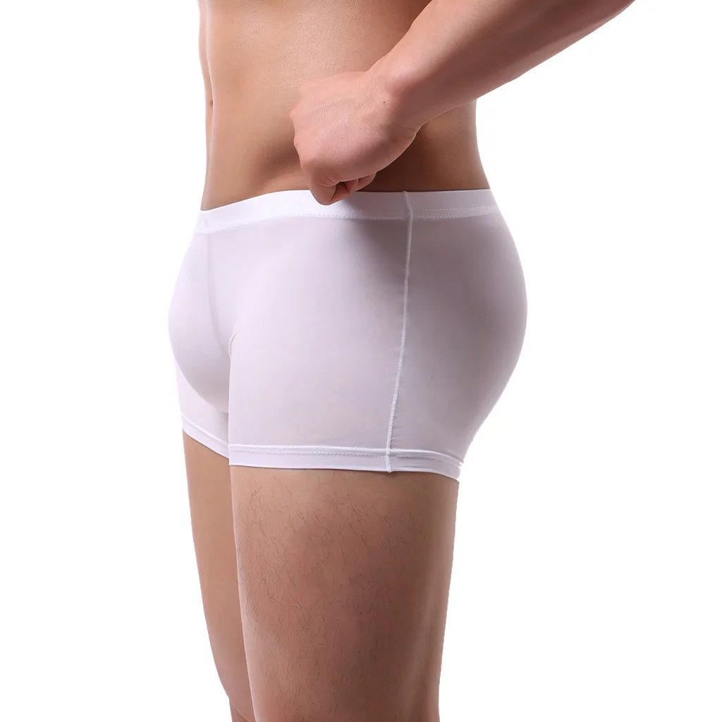 Мужские пикантные трусы однотонное дышащее нижнее белье в стиле пэчворк мягкие