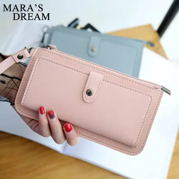 

2020 Designer Famous Luxury Brand Long Slim Ladies Phone Wallet Womens Wallets and Purses Carteira Feminina Billetera Mujer