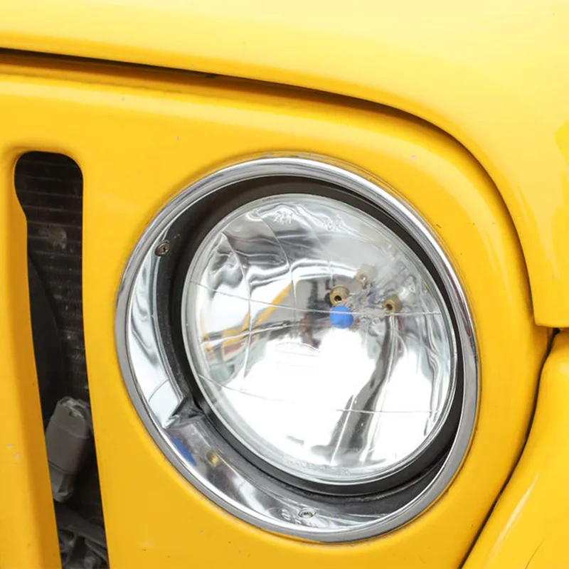 Круглая опора для фар, кольцевая фара, ободок, Монтажный кронштейн для Jeep Wrangler TJ 1997-2006, черный