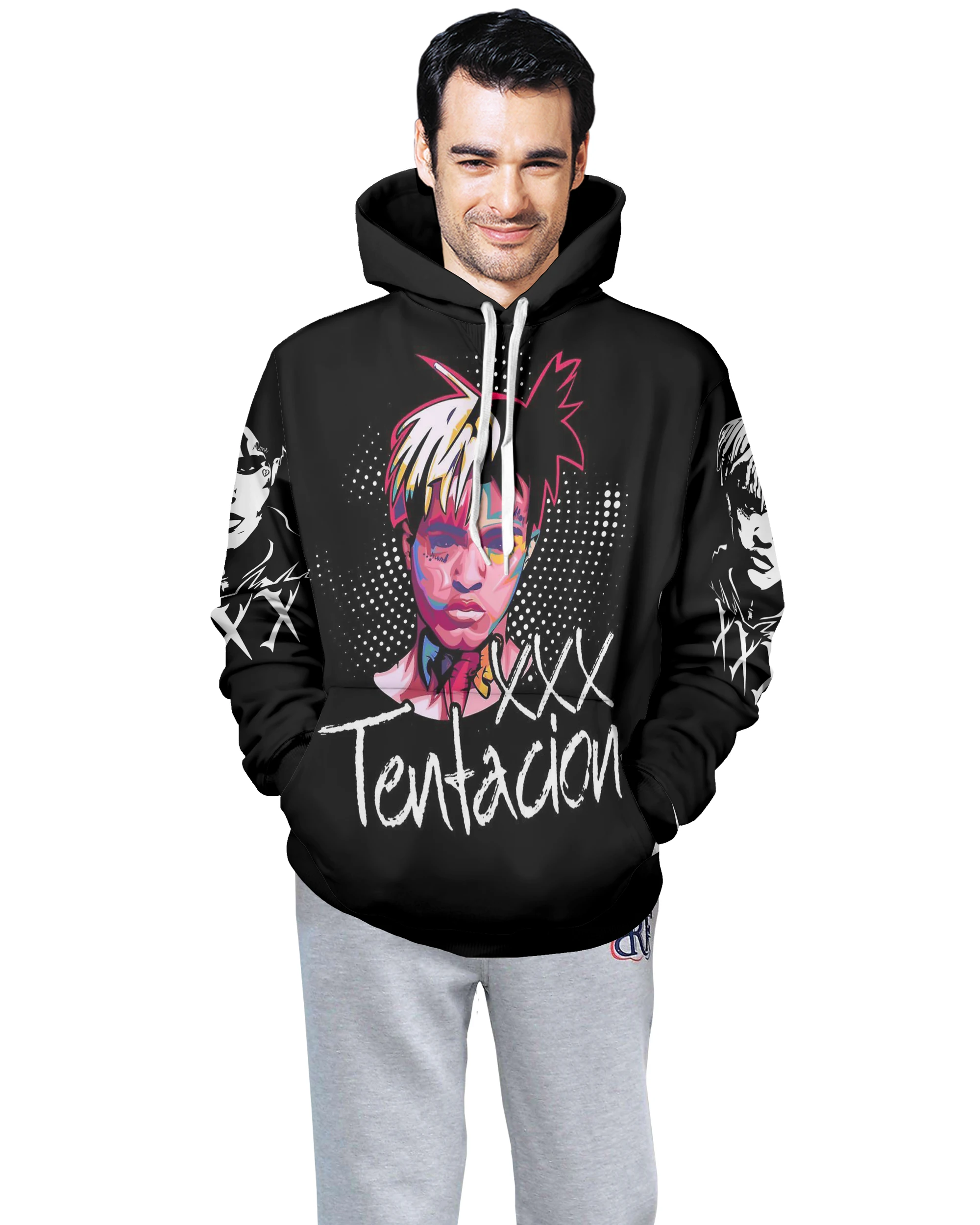 3D Xxxtentacion толстовки кофты для мужчин/женщин толстовки рэпер певец мальчик/девочка пуловер Xxxtentacion осень