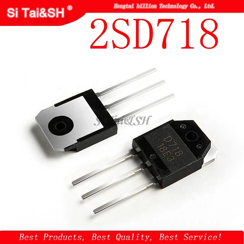 4 шт./лот 2SD718 2SB688 транзистор (2 x D718 + 2 B688) лучшее качество TO-3P | Электронные