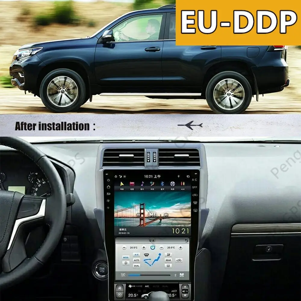 Автомобильный мультимедийный плеер для TOYOTA Land Cruiser Prado 150 2018 2019 стерео радио аудио